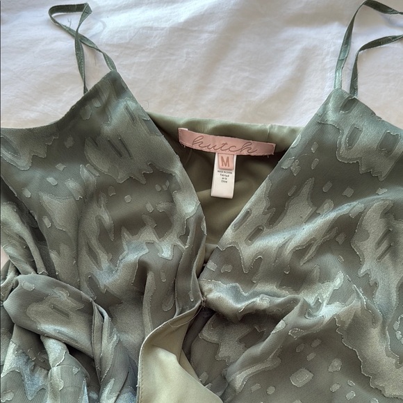 Elegant Green Bridesmaid Dress BHDLN - Picture 7 of 9